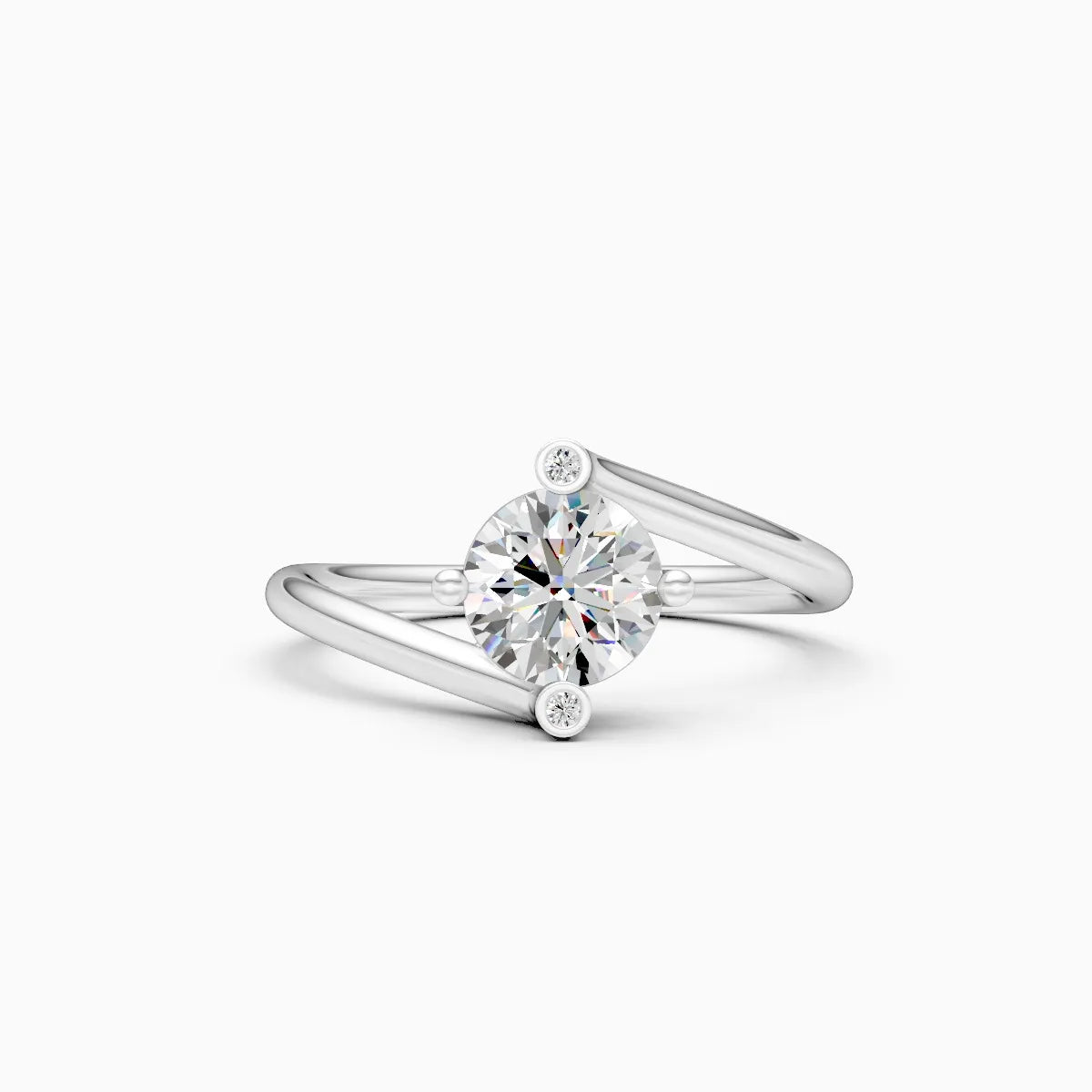 Classic Design Slim Band Solitaire Ring