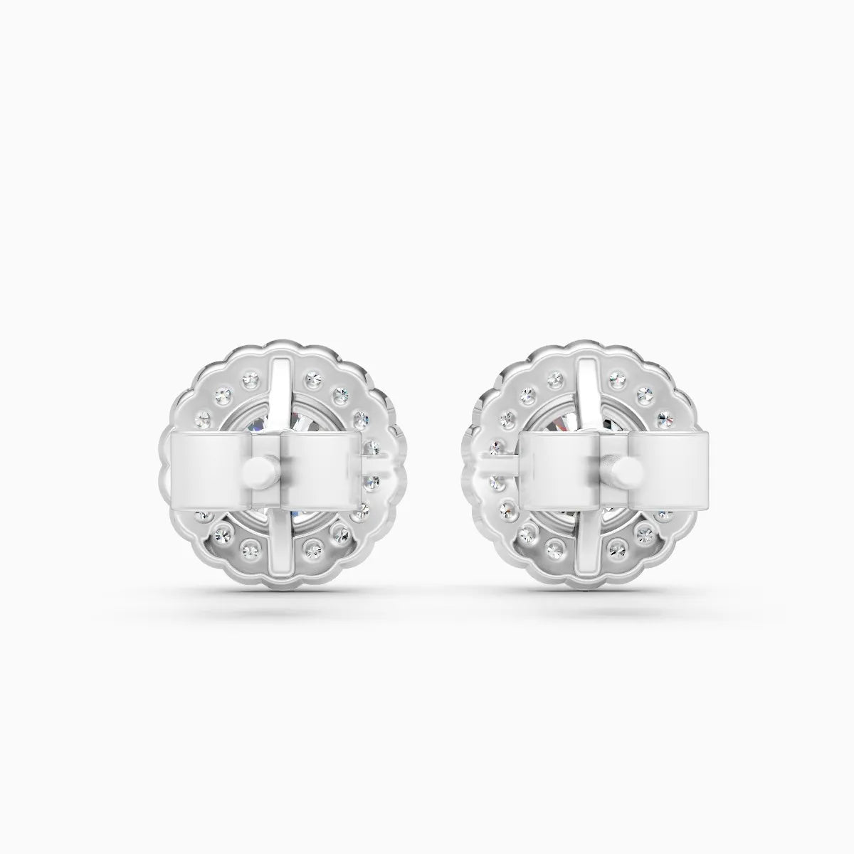 Halo Blossom Lab Grown Diamond Earrings