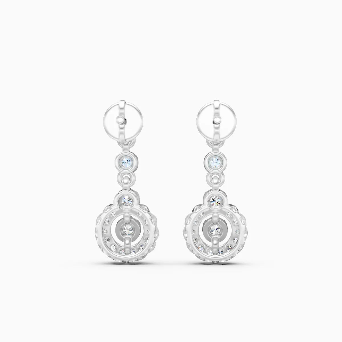 Halo Bloom Drop Earrings