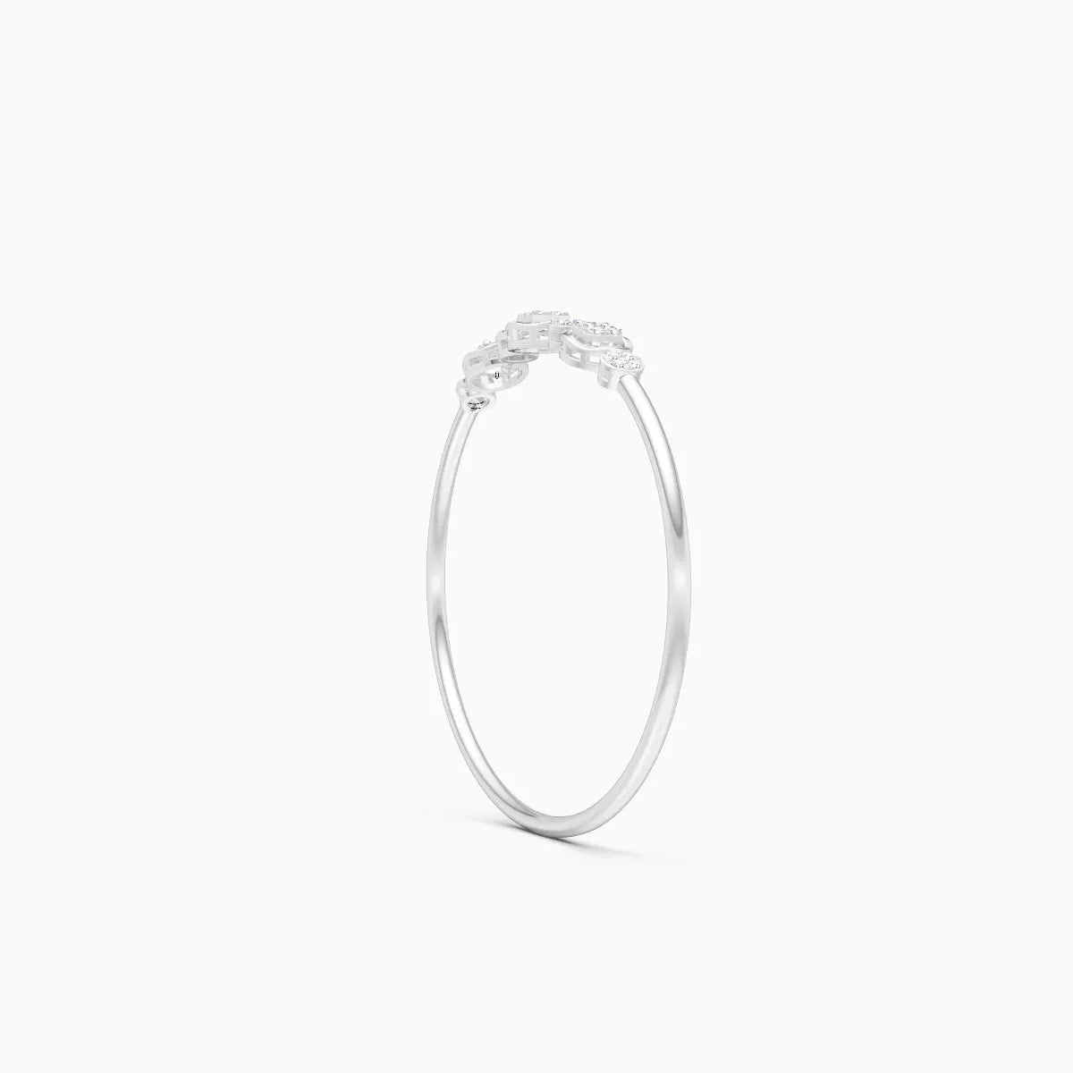 Delicate Triple Charm Diamond Bracelet