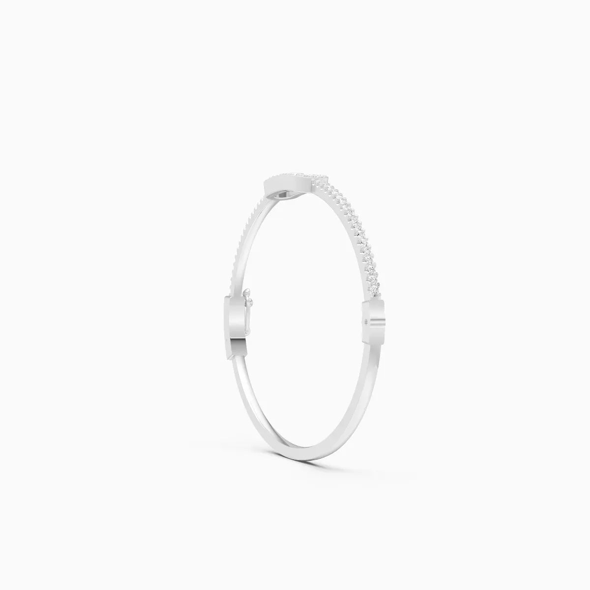 Sleek And Stylish Kada Style Diamond Bracelet
