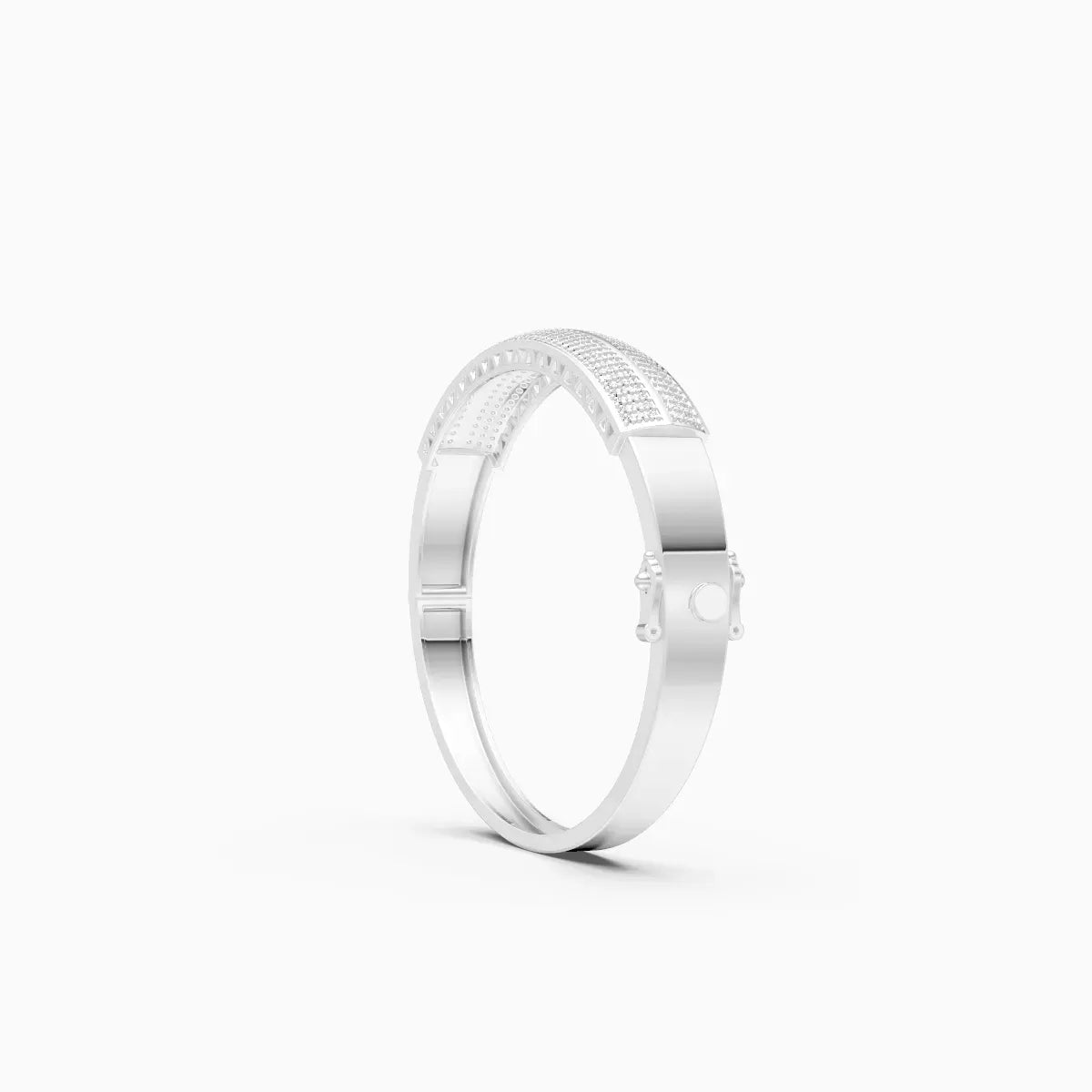 Modern Design Lab Grown Diamond Mens Bracelet