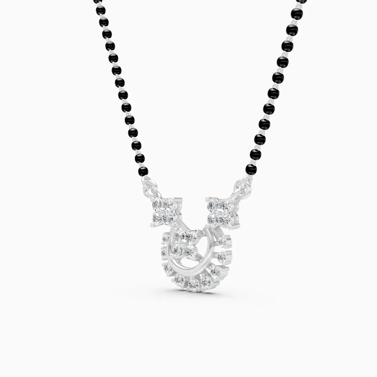 Round Lab Grown Diamond Bridal Mangalsutra