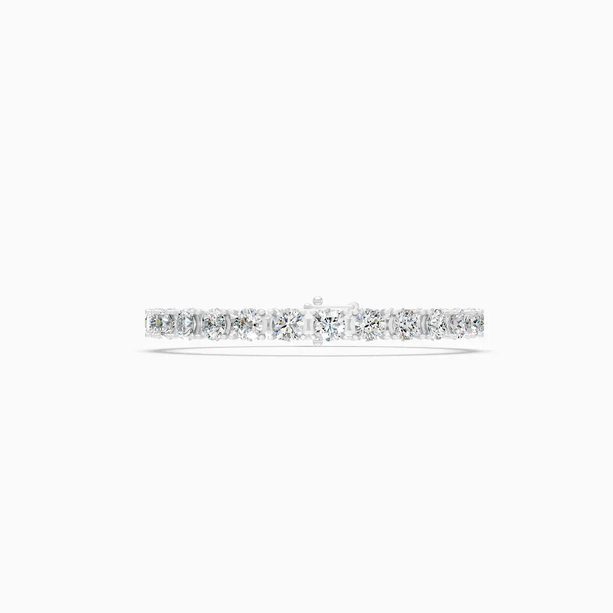 Round Solitaire Diamond Tennis Bracelet