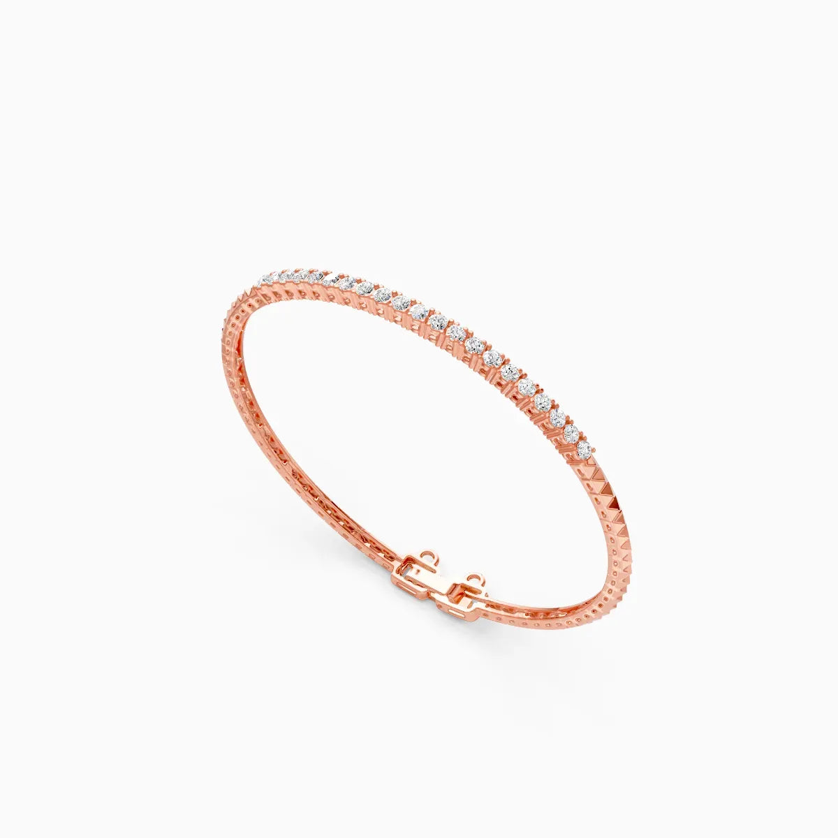 Tennis Lab Grown Diamond Gold Bracelet