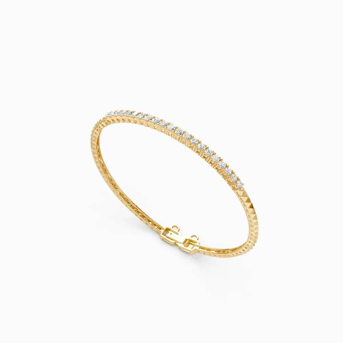 Tennis Lab Grown Diamond Gold Bracelet