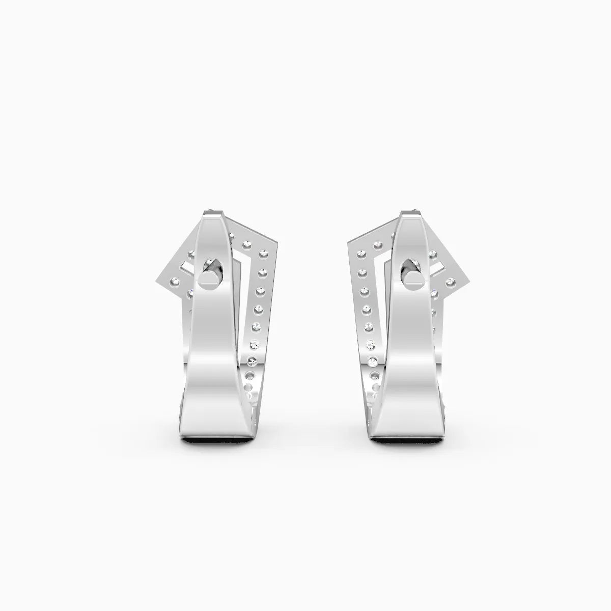 Geometric Multi Bar Lab Grown Diamond Earrings