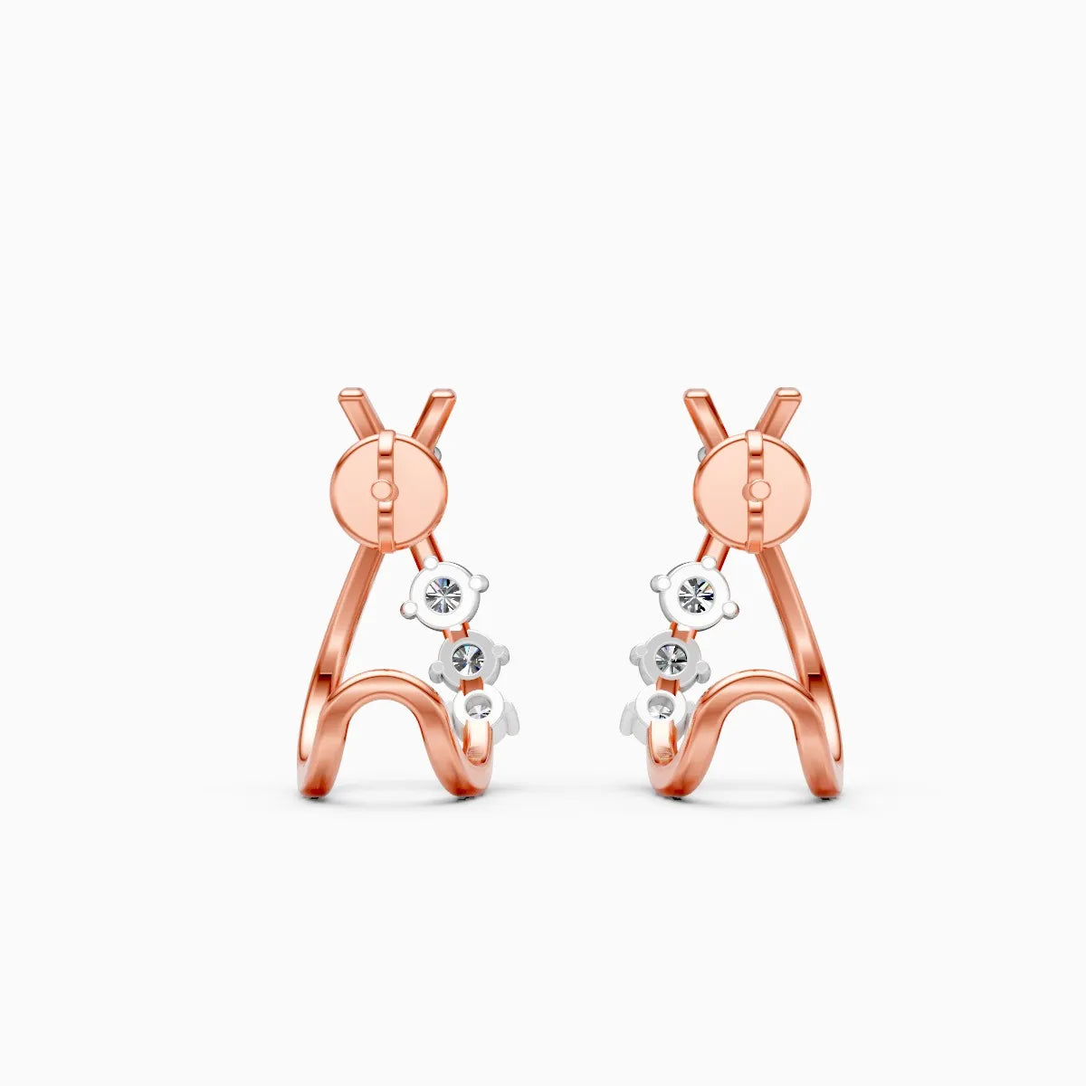 Grace Curve Lab Grown Diamond Earrings