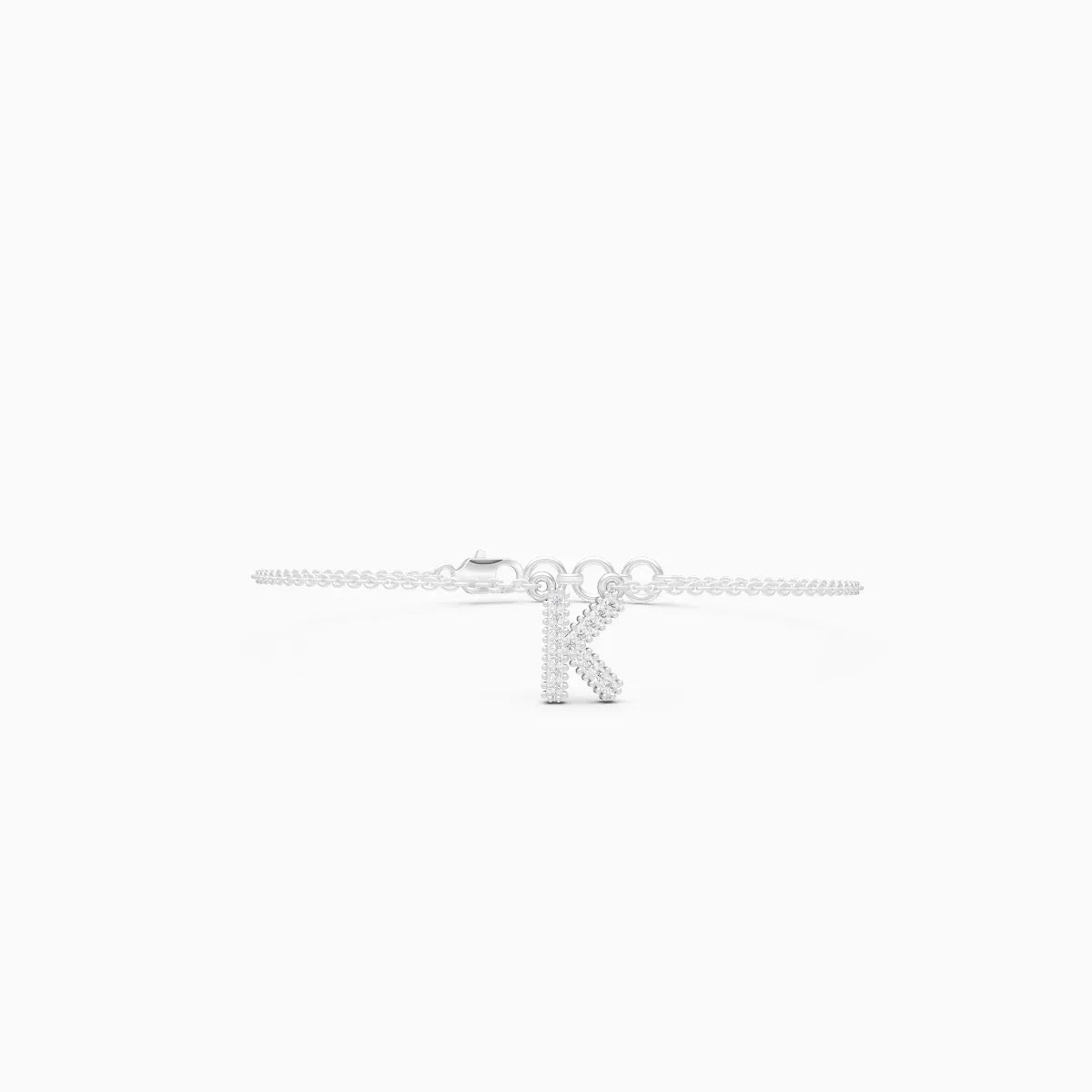 K Custom Name Lab Diamond Bracelet