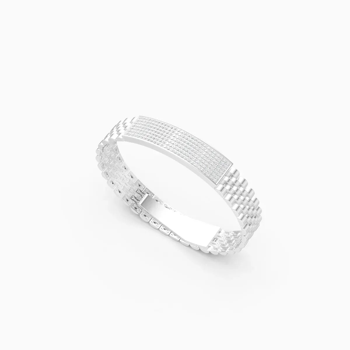 Luxurious Gold and Diamond Men's Bracelet