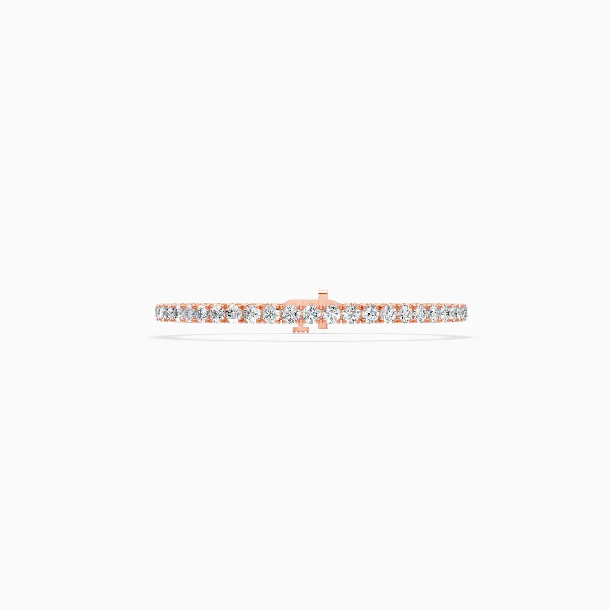 Round Full Eternity Diamond Tennis Bracelet