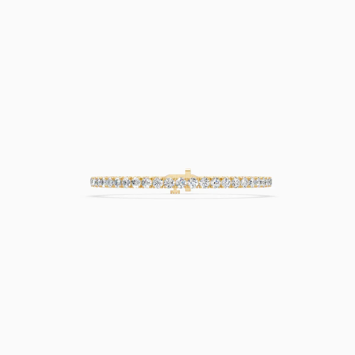 Round Full Eternity Diamond Tennis Bracelet