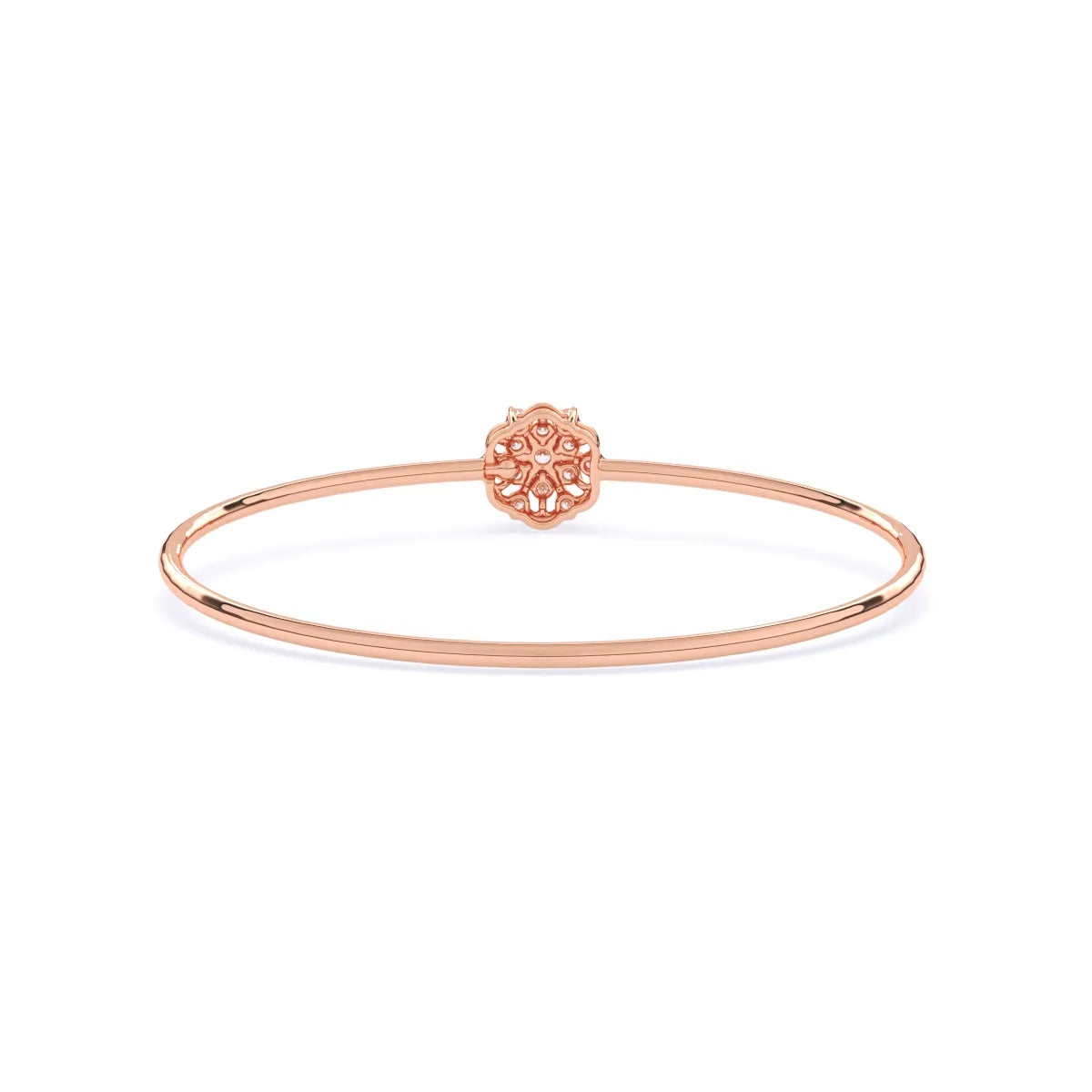 Gleaming Floral Lab Grown Diamond Bracelet