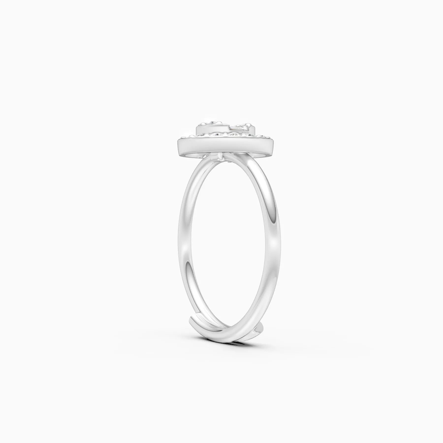 Eternal Halo & Celeste Baguette Lab Grown Diamond Ring