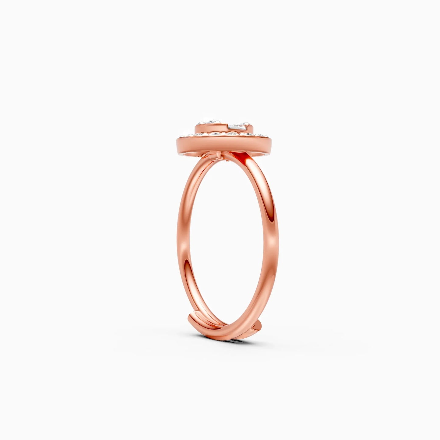Eternal Halo & Celeste Baguette Lab Grown Diamond Ring