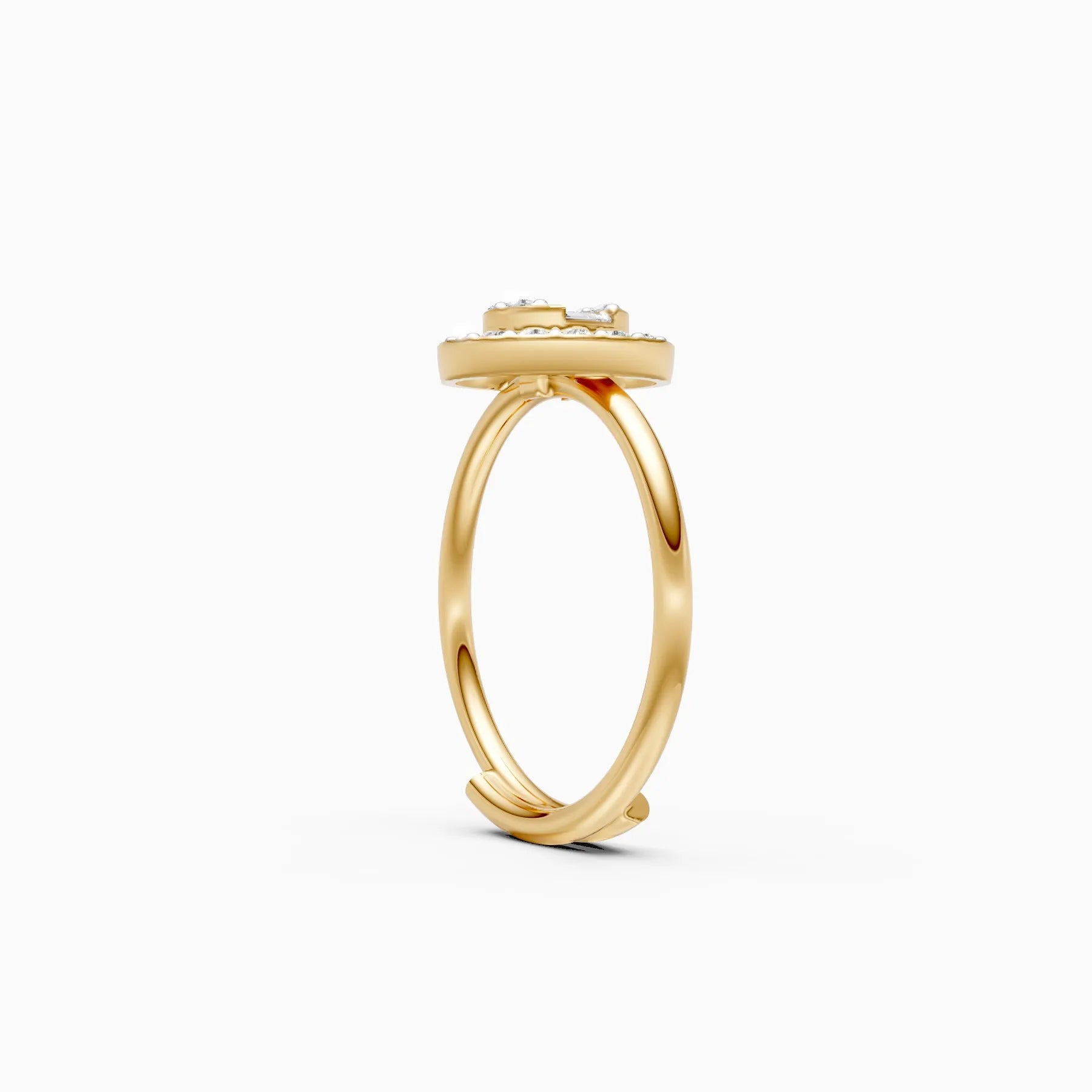 Eternal Halo & Celeste Baguette Lab Grown Diamond Ring