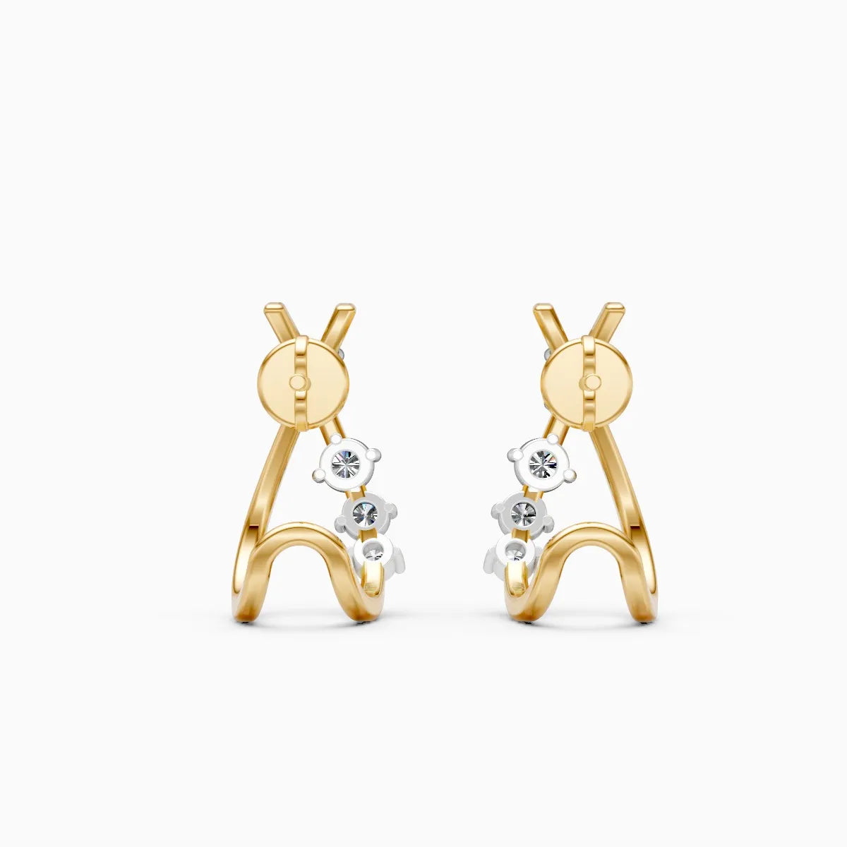 Grace Curve Lab Grown Diamond Earrings