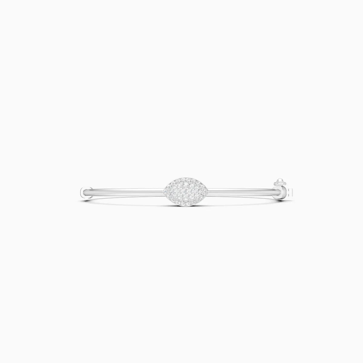 Stylish Signature-Shaped Diamond Bracelet