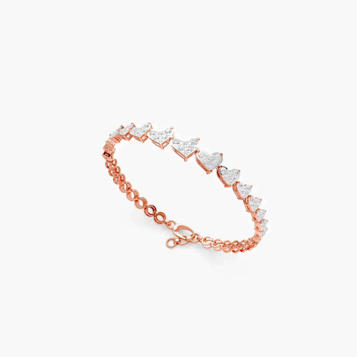 Whispers of Love Heart Diamond Bracelet