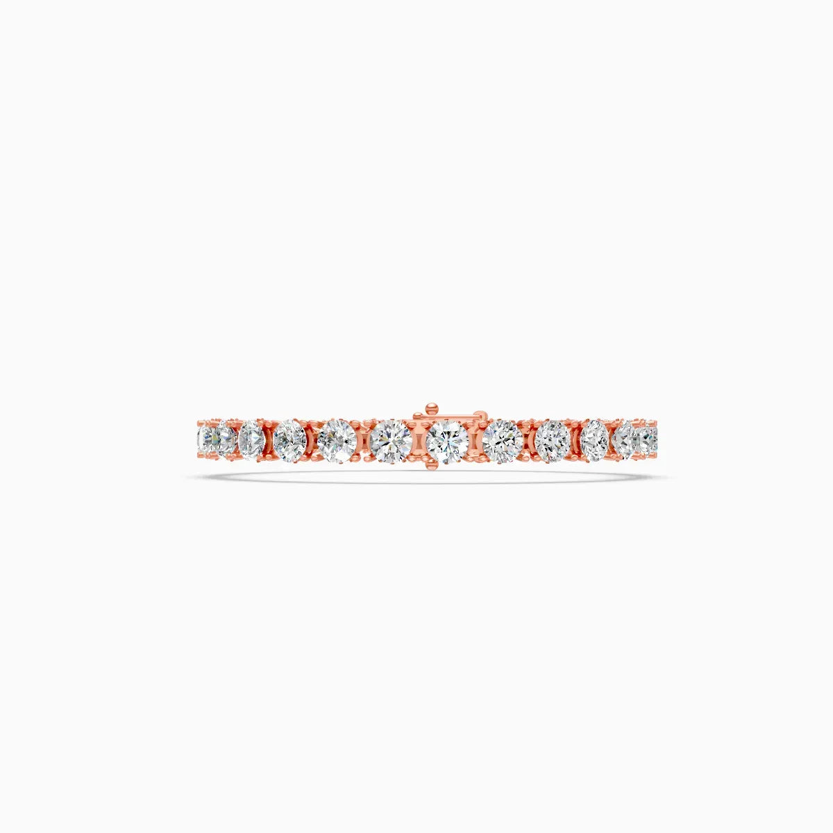 Round Solitaire Diamond Tennis Bracelet