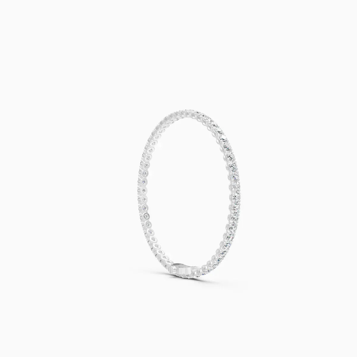 Round Full Eternity Diamond Tennis Bracelet