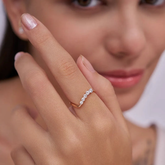 Twisted Grace Lab Grown Diamond Ring