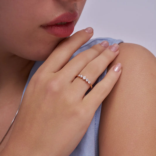 Crystal Arc Lab Grown Diamond Ring