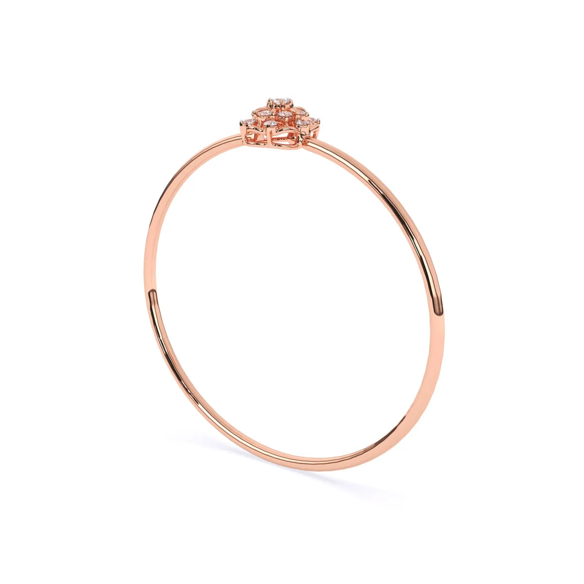 Gleaming Floral Lab Grown Diamond Bracelet