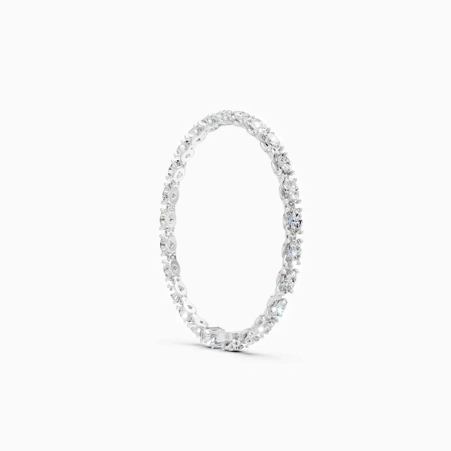 Infinity Shine Oval Diamond Bracelet