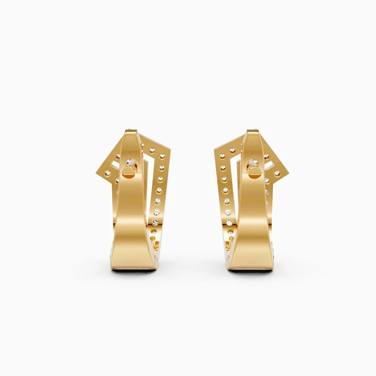 Geometric Multi Bar Lab Grown Diamond Earrings