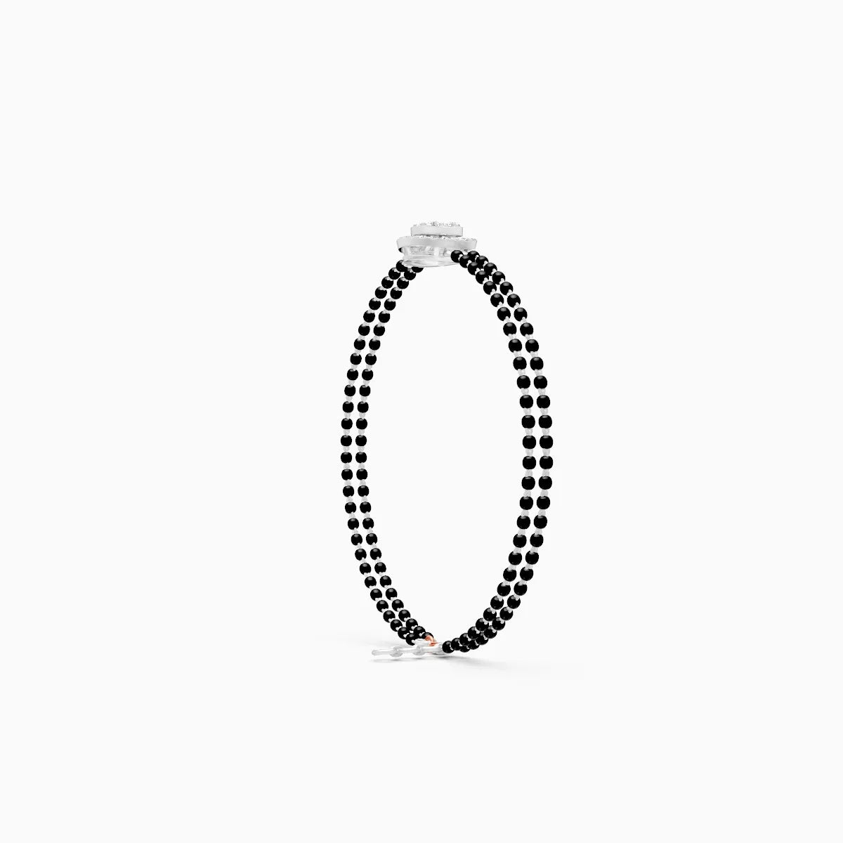 Circular Motif Lab Grown Diamond Mangalsutra Bracelet