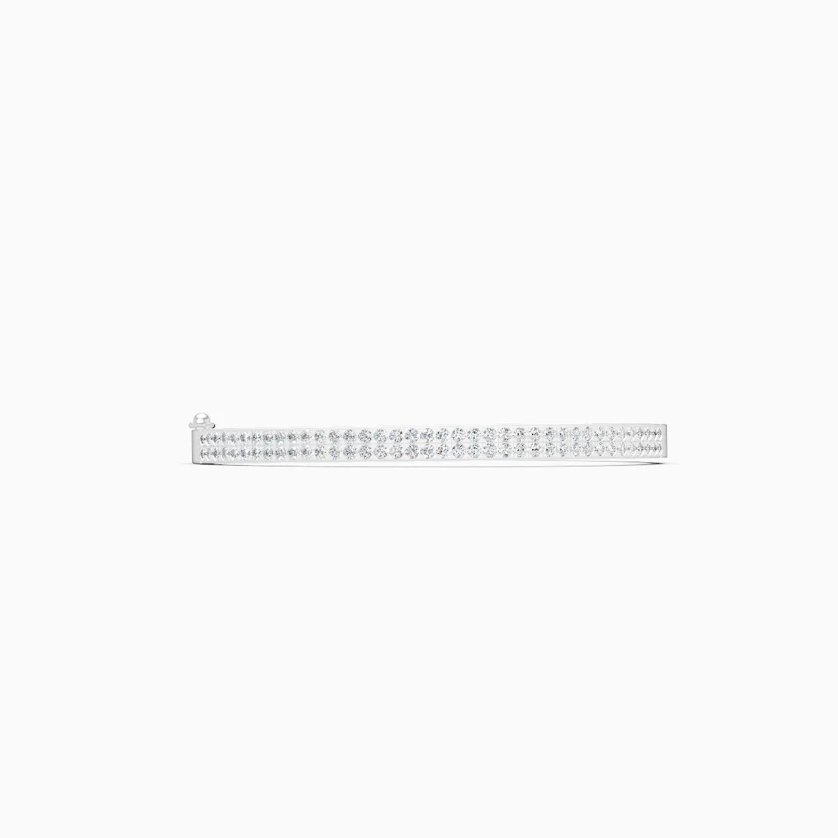 Eternity Two-Row Diamond Bangle