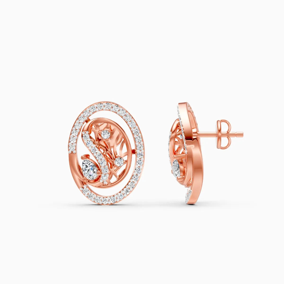 Lustre Loop Lab Grown Diamond Earrings