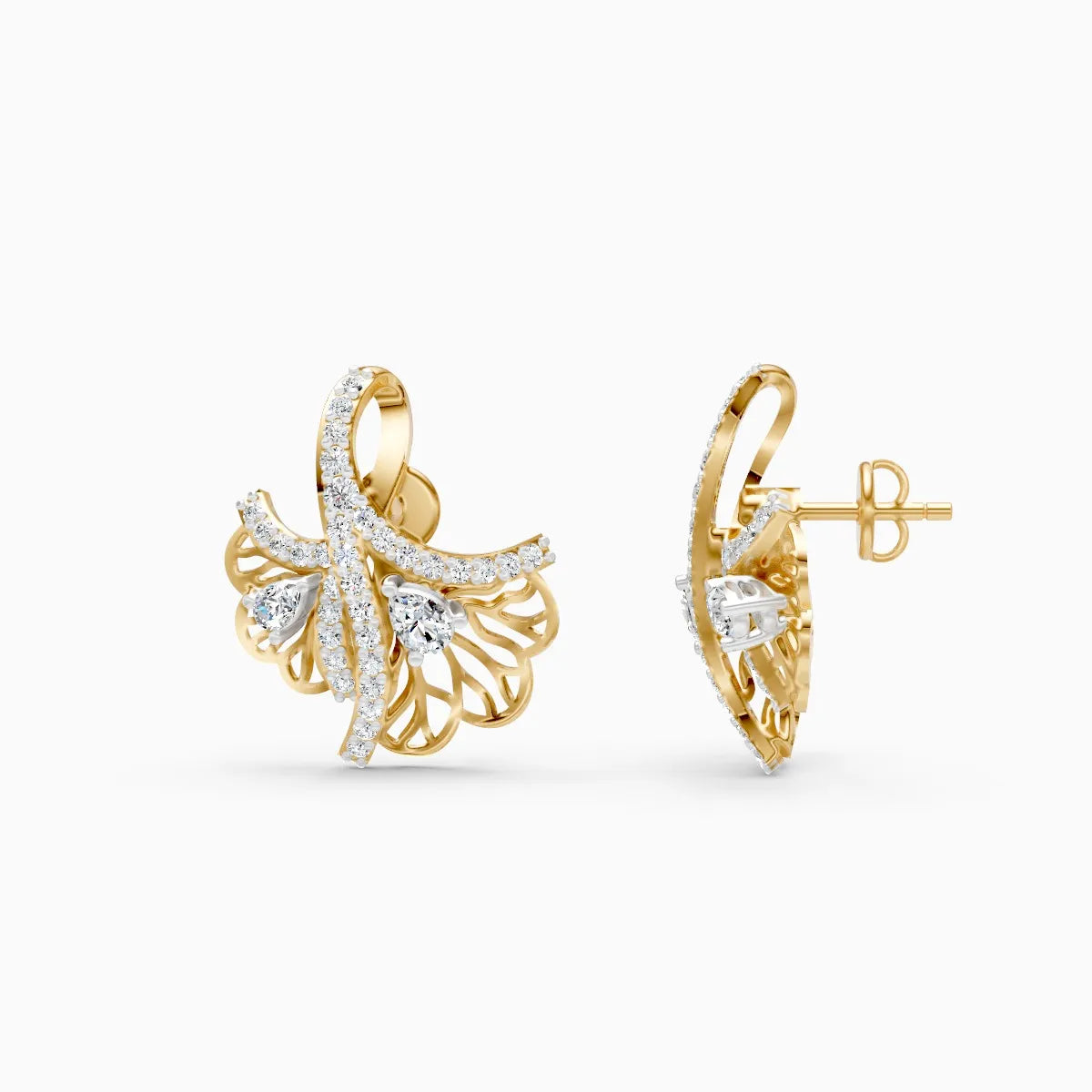 Butterfly Bloom Lab Grown Diamond Earrings