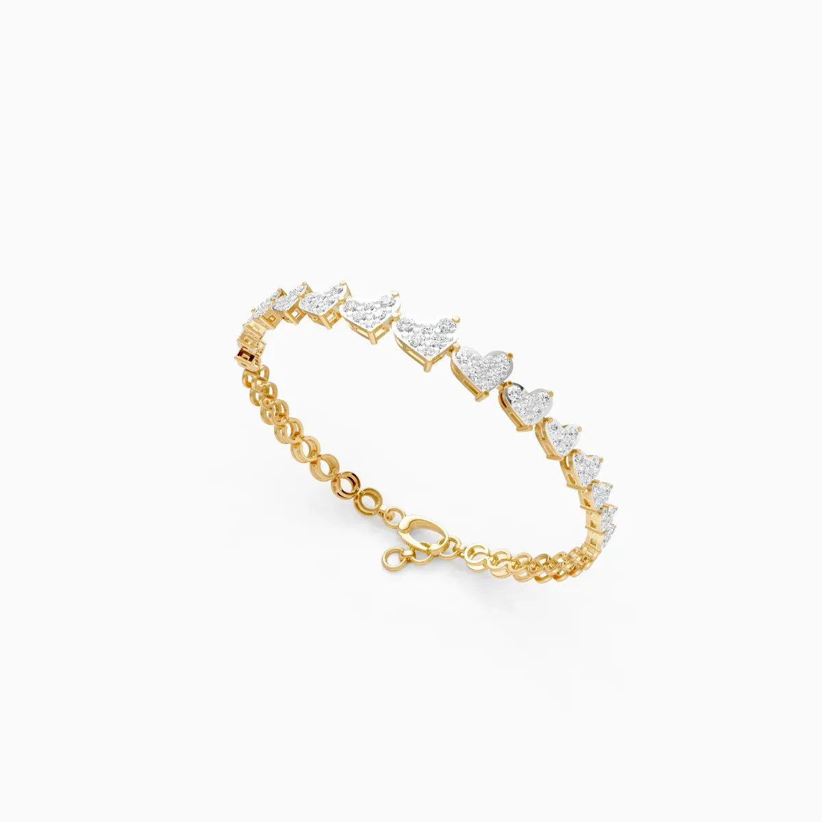 Whispers of Love Heart Diamond Bracelet