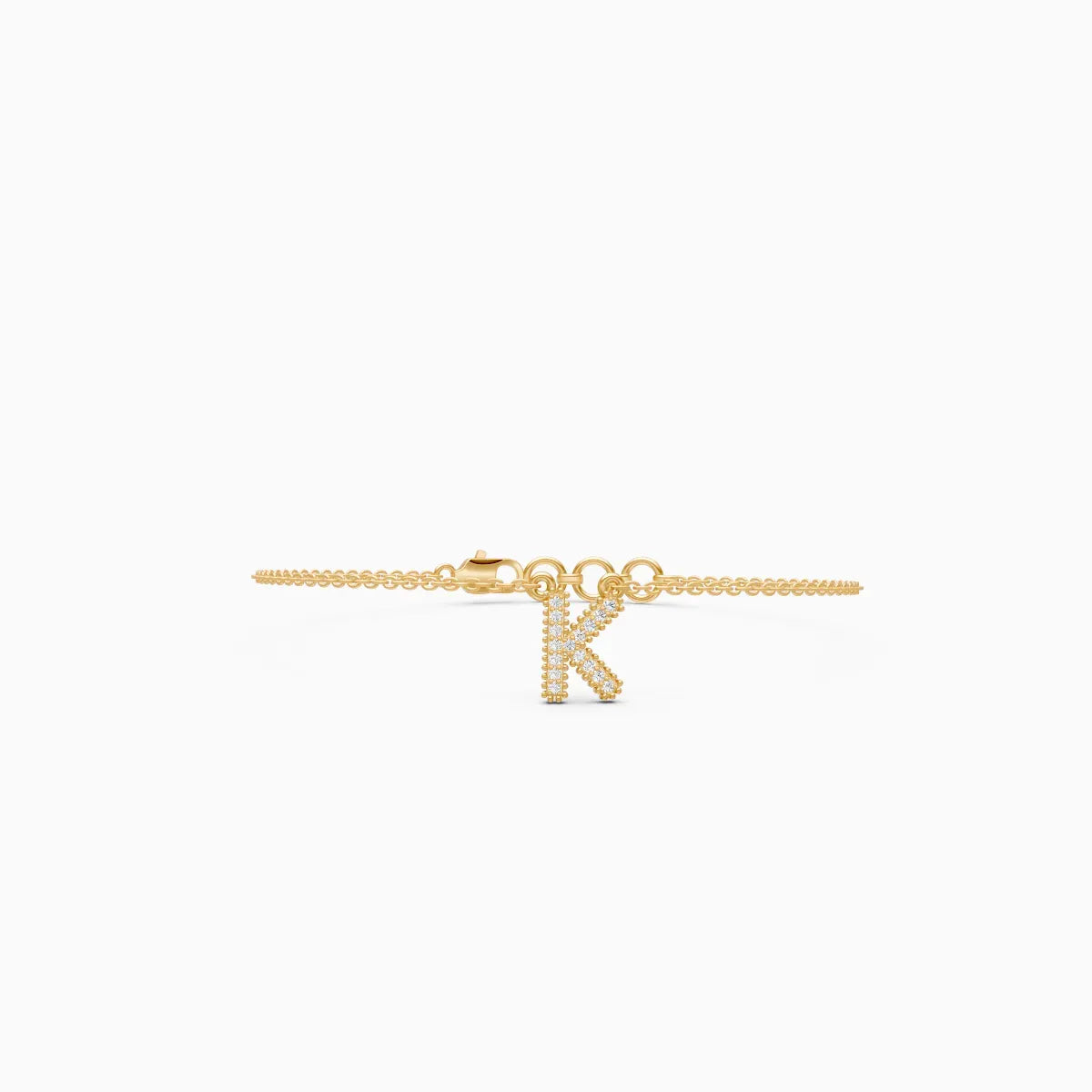 K Custom Name Lab Diamond Bracelet