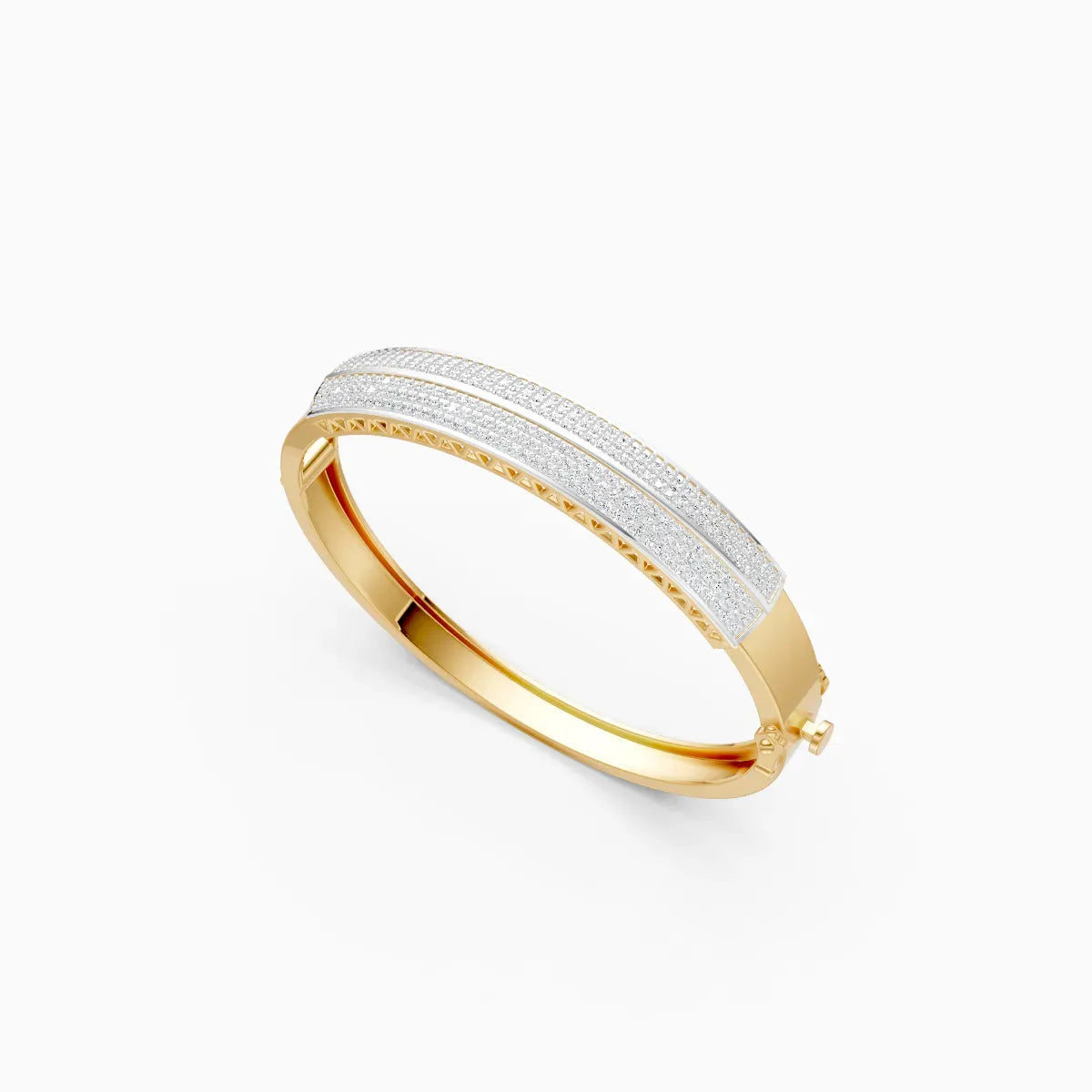 Modern Design Lab Grown Diamond Mens Bracelet