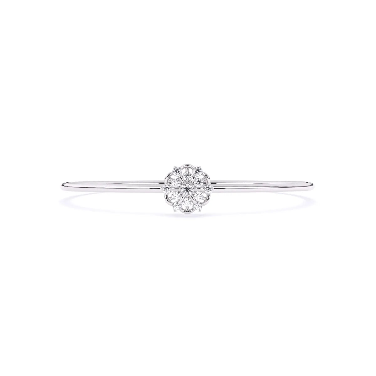Gleaming Floral Lab Grown Diamond Bracelet