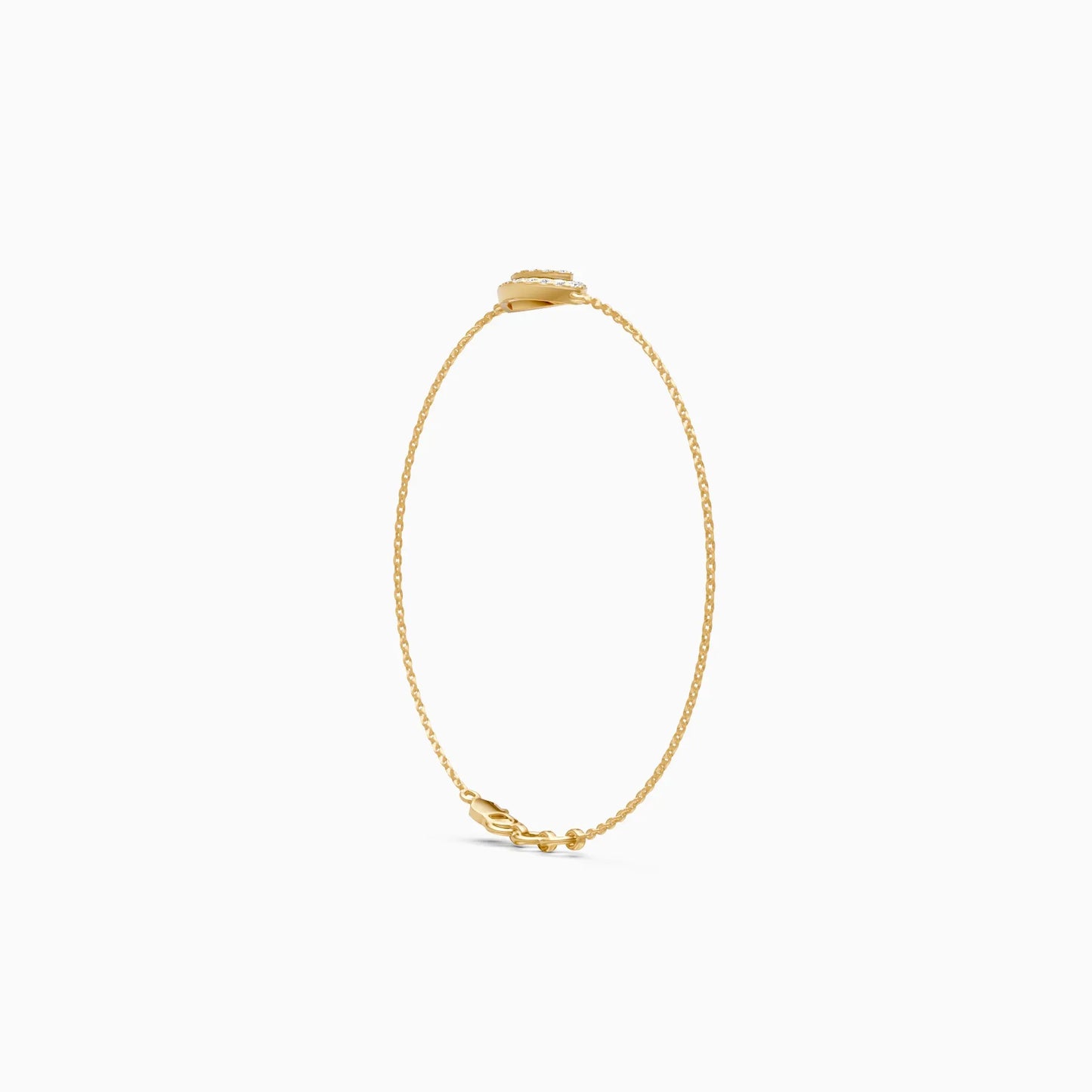 Stylish Luxe-Shaped Diamond Bracelet