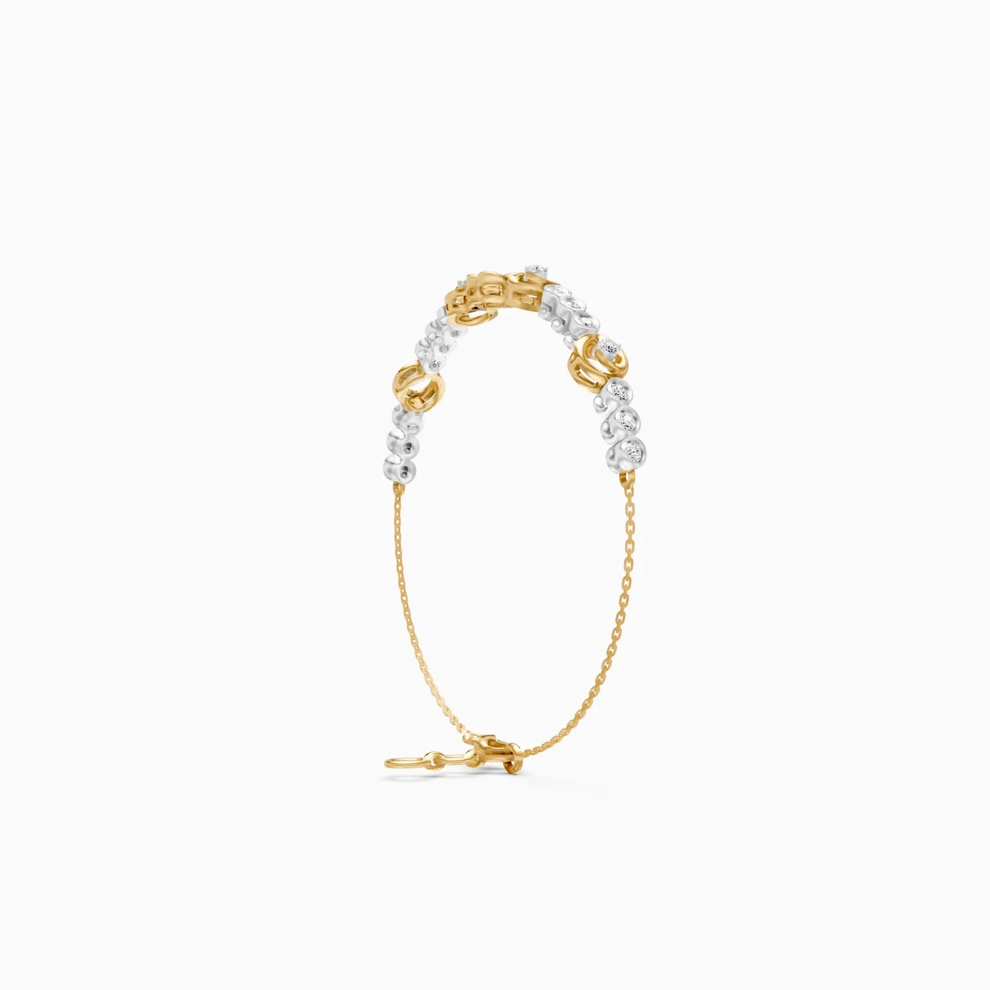 Cluster Flower Lab Grown Diamond Bracelet