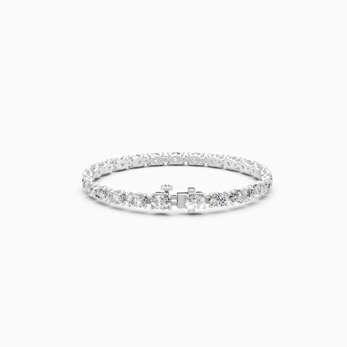 Infinity Shine Oval Diamond Bracelet