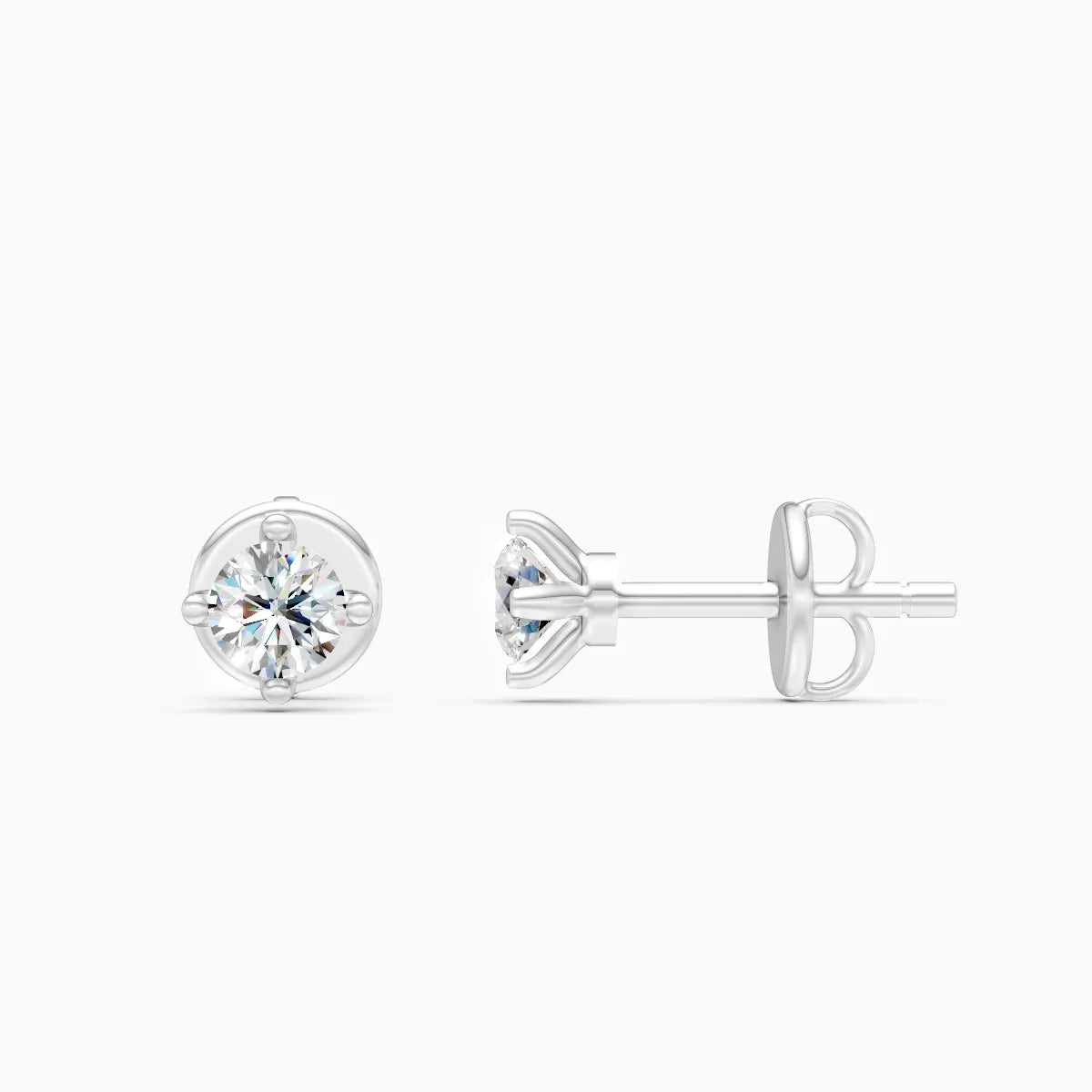 Classic Solitaire Lab Grown Diamond Studs