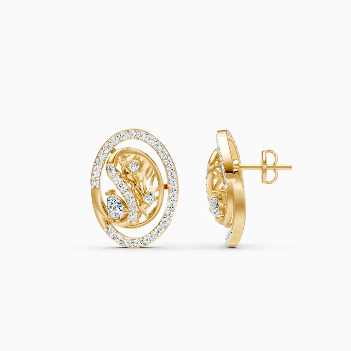 Lustre Loop Lab Grown Diamond Earrings