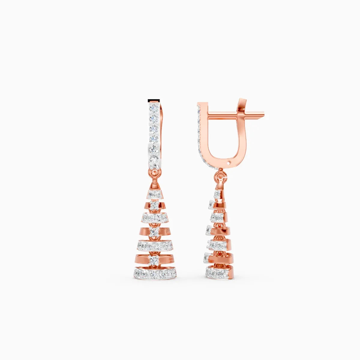 Tapered Elegance Drop Earrings Tiered to Perfection