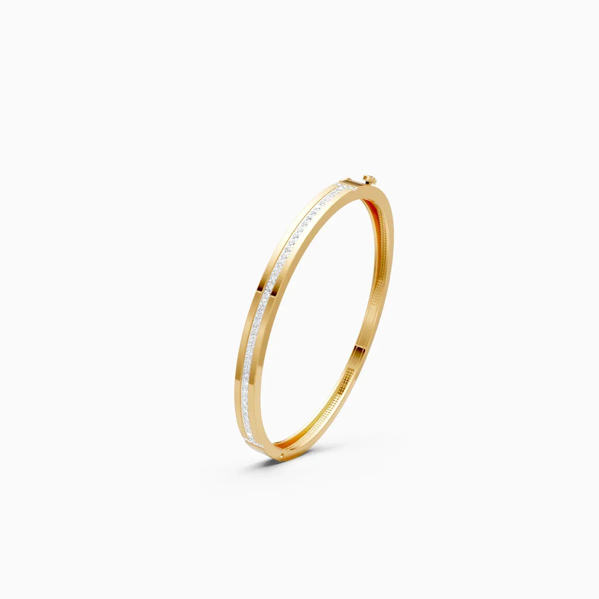 Shimmering Gold and Lab Diamond Crown Star Bracelet