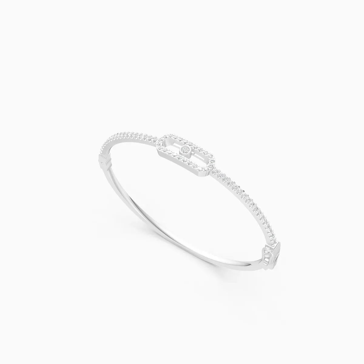 Sleek And Stylish Kada Style Diamond Bracelet
