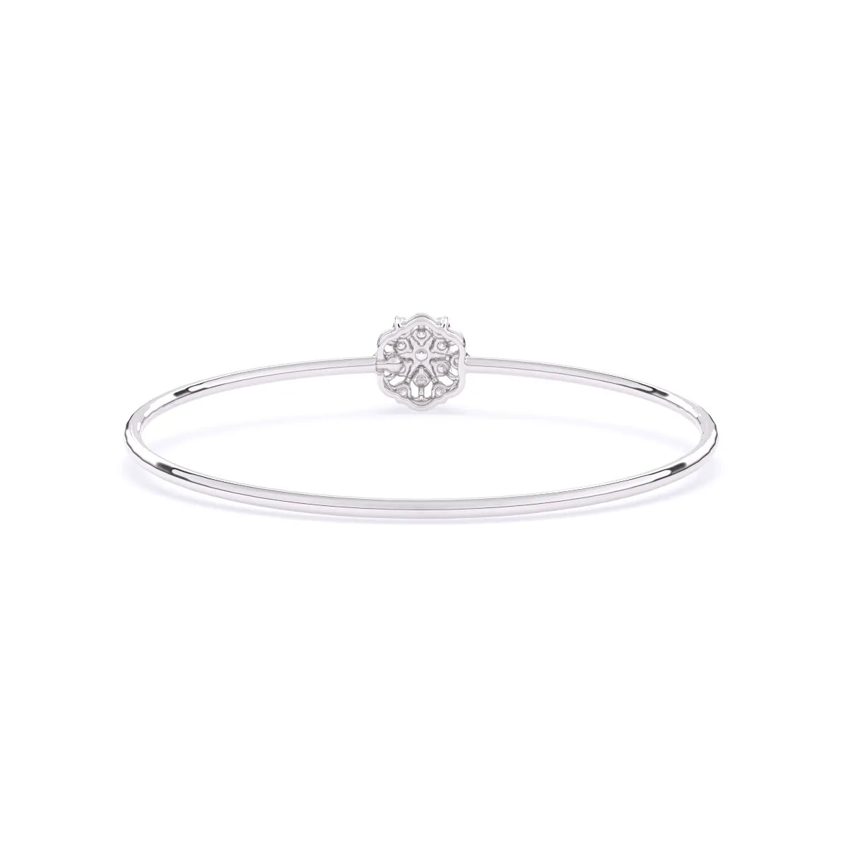 Gleaming Floral Lab Grown Diamond Bracelet