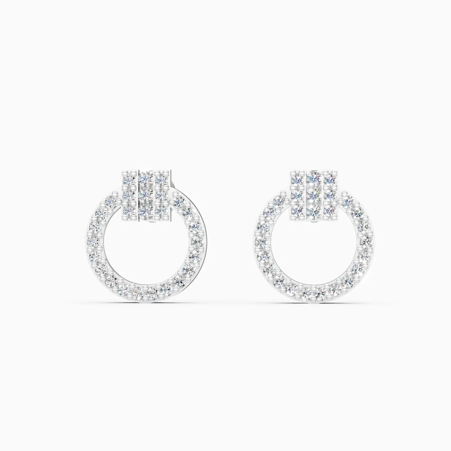 Celeste Circle Lab Grown Diamond Earrings
