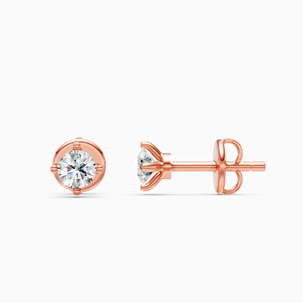 Classic Solitaire Lab Grown Diamond Studs