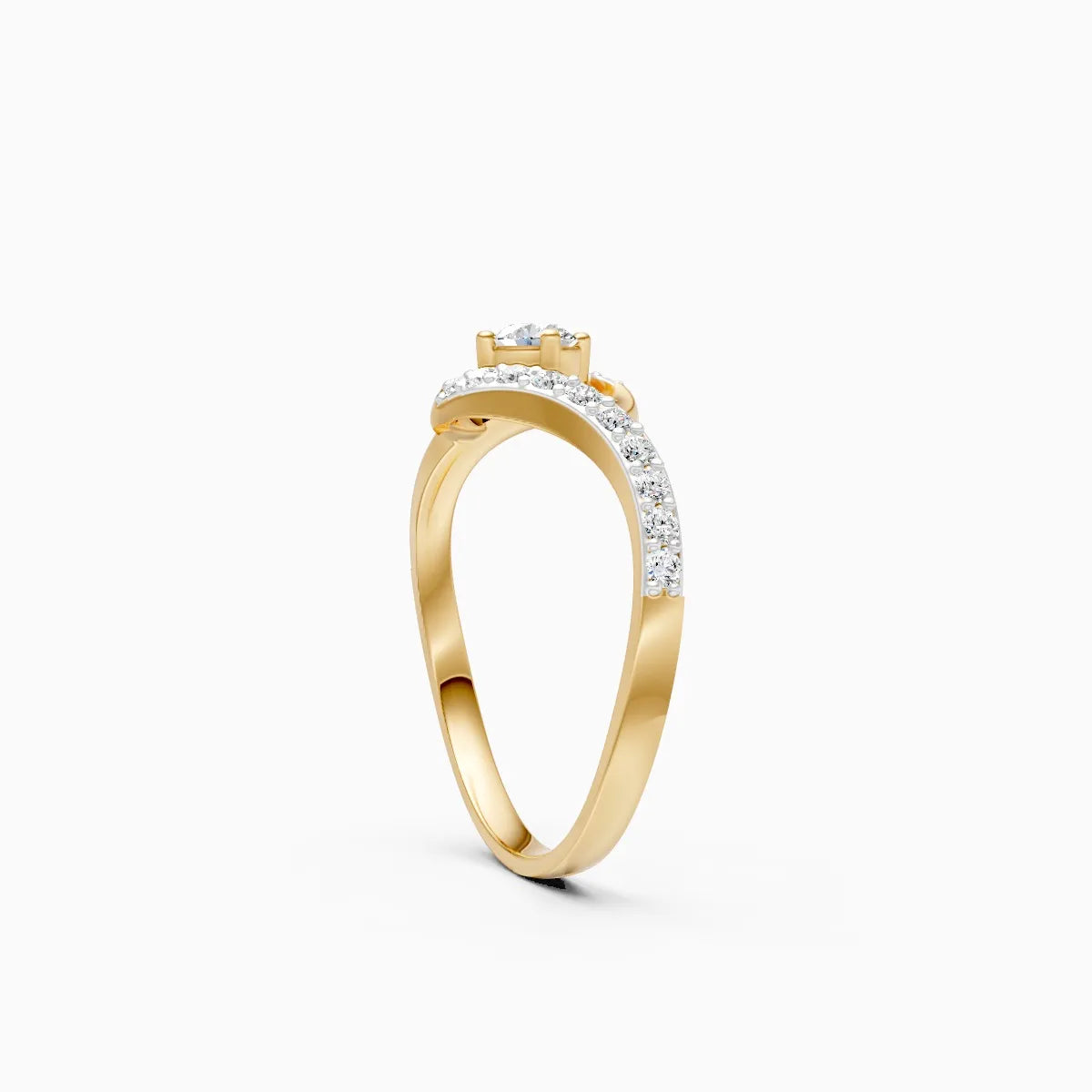 Dreamline Twirl Diamond Ring